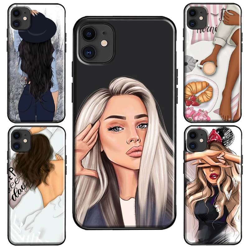 Fashion Girly Best Friends Sisters Forever Case For iPhone 11 14 Pro Max XS X XR 7 8 Plus SE 2020 For iPhone 12 13 Pro Max Coque