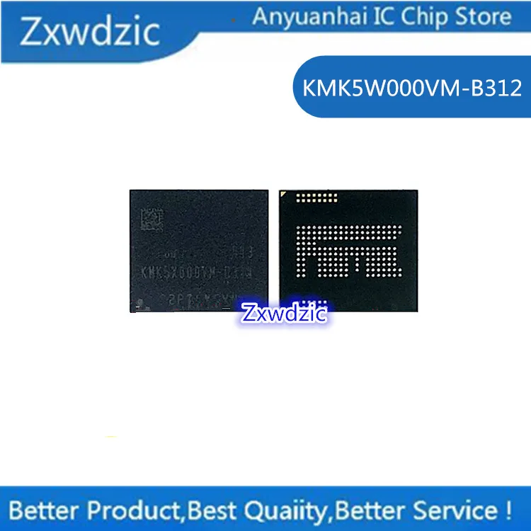 

2pcs 100% New Original KMK5W000VM-B312 BGA Memory Chip KMK5W000VM B312