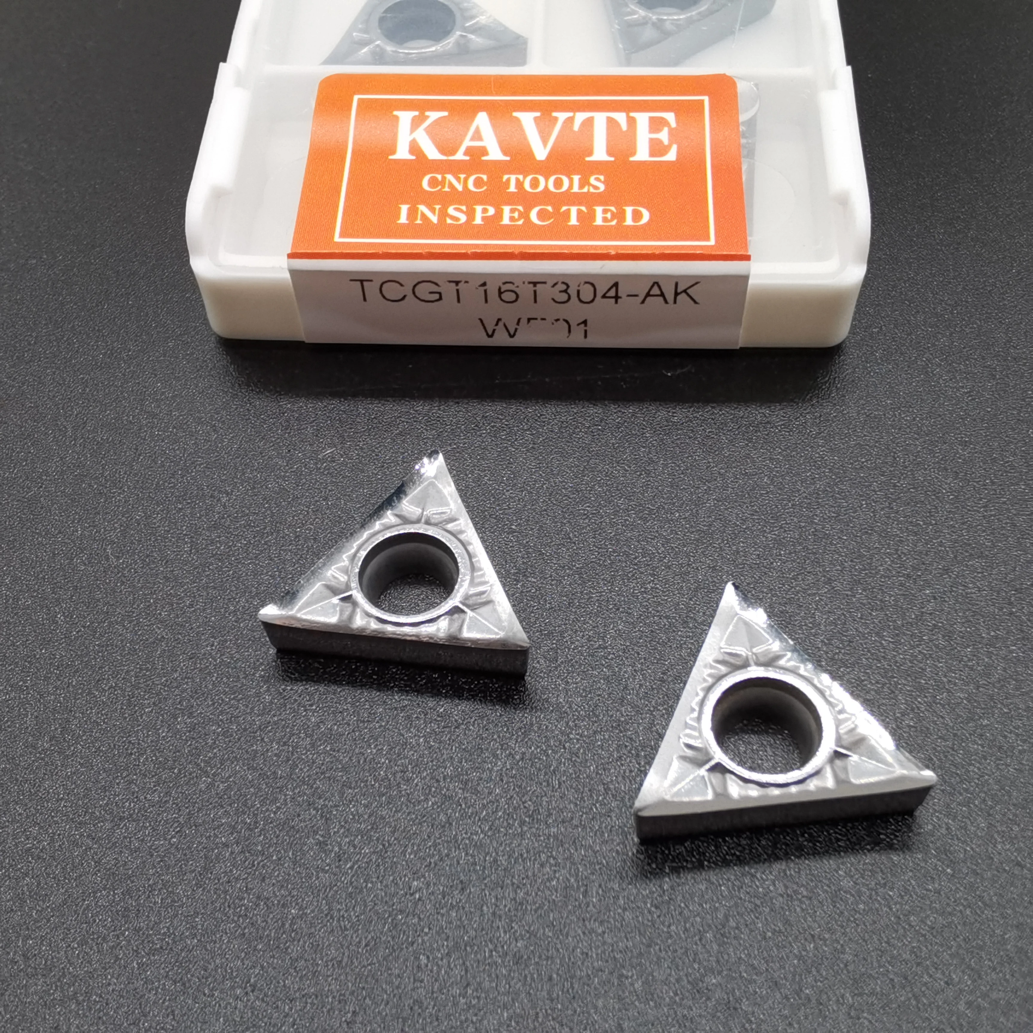 KAVTE TCGT เม็ดมีดเซาะร่องสามเหลี่ยม TCGT 090202   ทีซีจีที 090204   ทีซีจีที 110202   ทีซีจีที 110204   TCGT16T302 TCGT16T304 TCGT16T308 สําหรับอลูมิเนียม