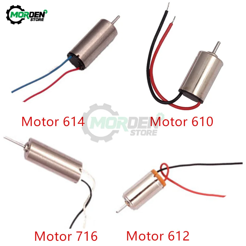 DC 1.5V 3V 3.7V High Speed Micro Motor 610 612 614 716 Hobby Motor Gear DIY Electric Toy Brushless DC Motor