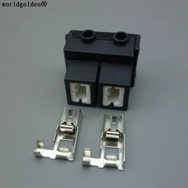 Worldgold 1Set 2 Pin H7 Keramische Hoge Temperatuur Keramiek Hoek H7 Lamp Stopcontact Connector H7-2B Bocht