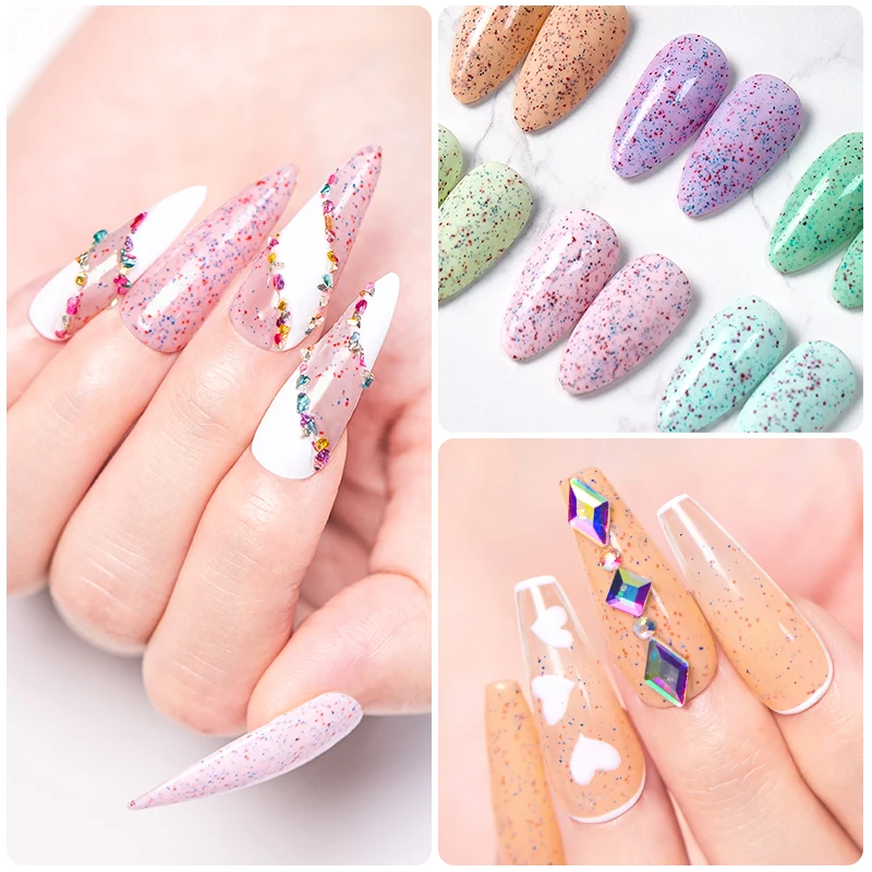 6ml Summer Yogurt Gel Nail Polish Semi Permanent Cheese Gel Polish Lamp Varnishes Soak Off Nail Art Manicure Top Coat DIY Gel