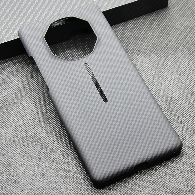 iStore Carbon fiber phone case For HUAWEI Mate40 RS Fine lines Fully enclosed protective shell 600D Aramid fiber material case