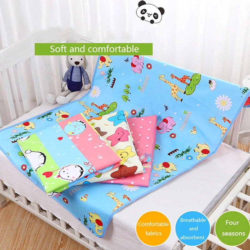 Baby Diaper Waterproof Mat Portable Diaper Changing Pad Cartoon Reusable Infant Bedding Nappy Mattress Changing Mat