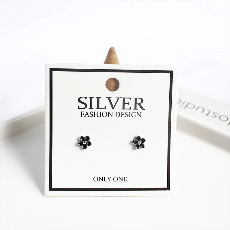 LKO Real 925 Sterling Silver Cute Blossom Flower Earrings For Women Girls Sweet Ear Studs for Girls Party Jewelry Gifts