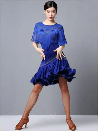 Vestidos De Salsa latina para adultos, faldas De baile latino, Cha, Rumba, Samba, baile De salón, moda De Ginastica, Saia Social, 2019