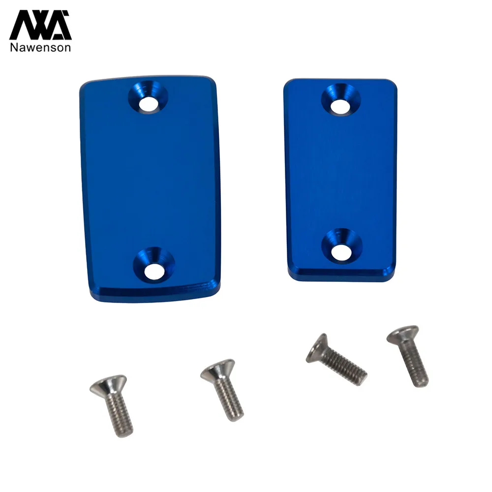 Paired Motorcycle Fluid Reservoir Caps, for front brake clutch levers, Blue, for Husqvarna TC250 TE250 TE300 TX300 2017-2018