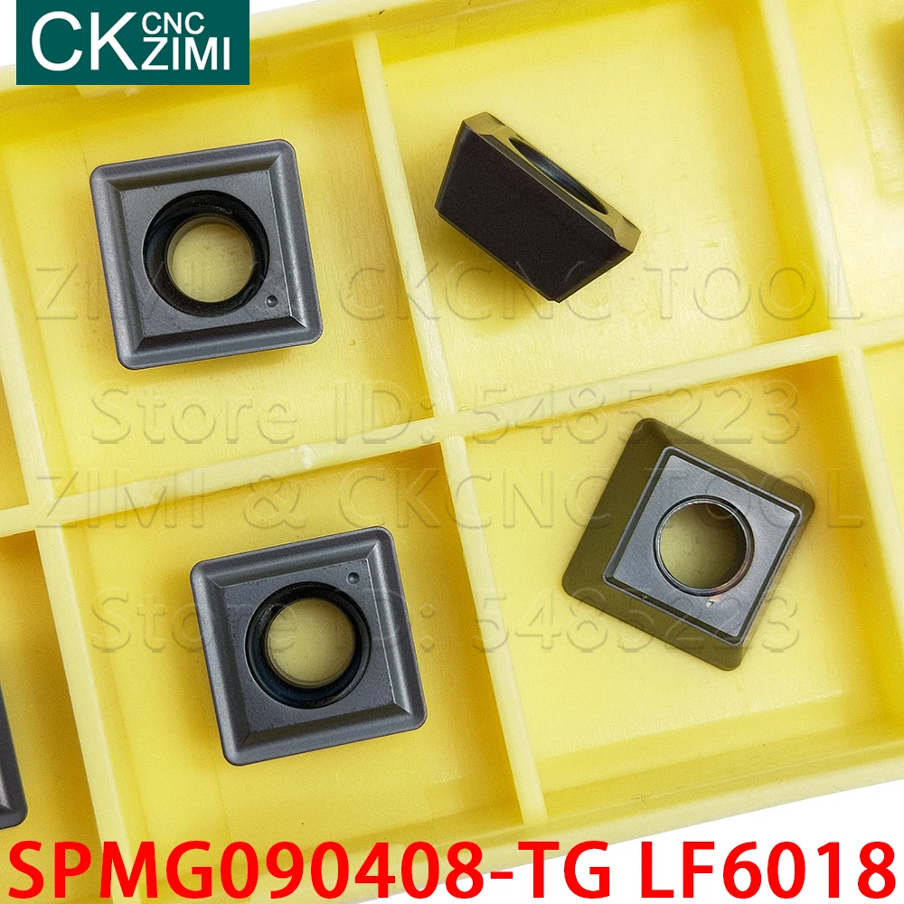 SPMG090408-TG LF6018 SPMG 090408 TG LF6018 твердосплавные вставки, Индексируемые U-образные сверла, токарные вставки с ЧПУ, токарные инструменты для нержавеющей стали