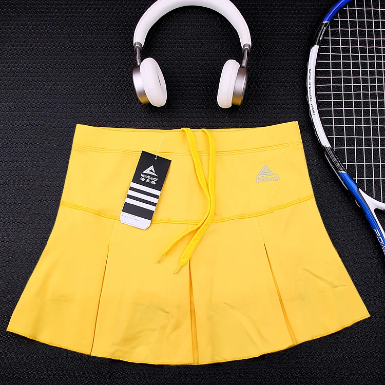 

Sports Quick-drying Skirt Half-length Split Badminton Skorts Fitness Summer Women Marathon Running Skirt with Safety Shorts