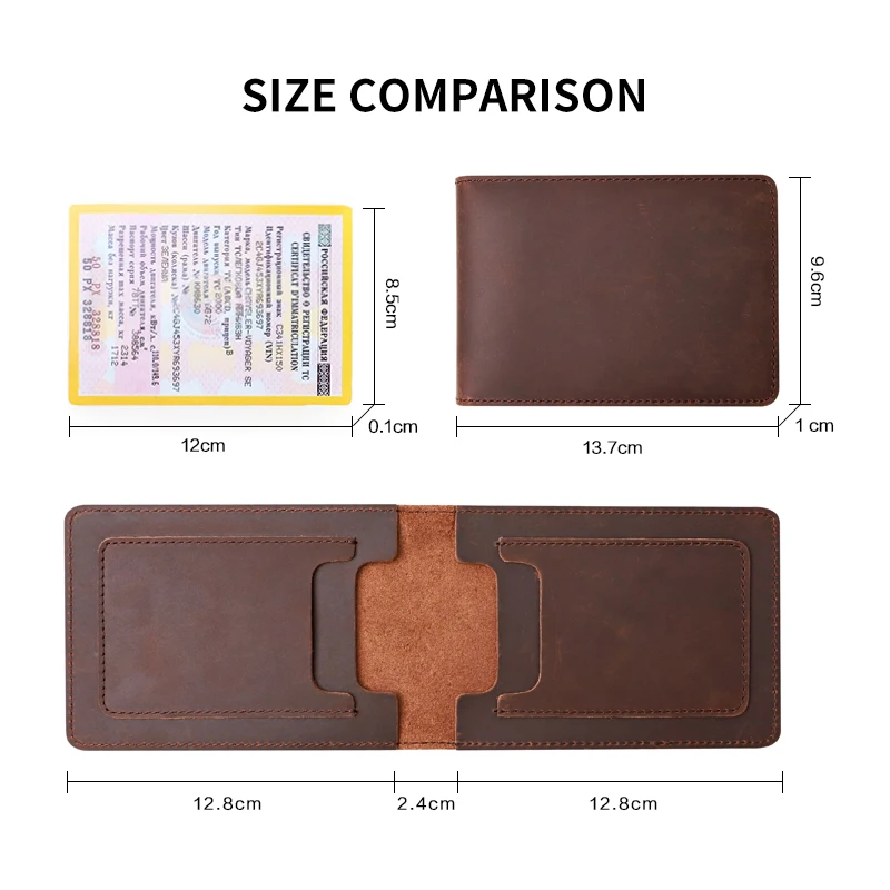 Handmade Car Auto Documents Driver License Wallet Genuine Leather Russia Driving License Cover Cowhide Credit Card Slot Purse