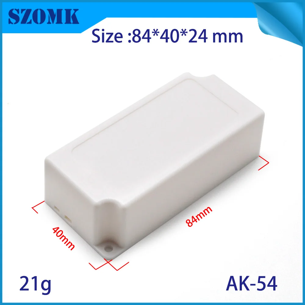 10 Pcs 84*40*24 abs white plastic LED supplying instrument junction enclosure for controller electronic box