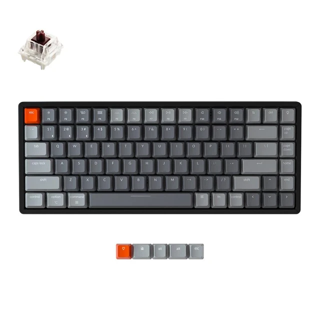 キー-メカニカルキーボードK2c v2,Bluetooth,USB,コンパクト,84キー 