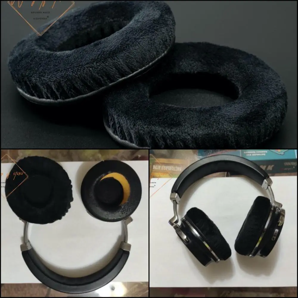 Thick Velour Velvet Ear Pads Cushion For Bluedio T4 T4S Headphones Perfect Quality, Not Cheap Version