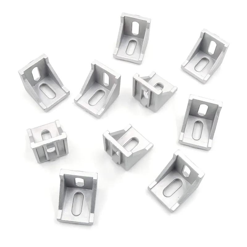 10 Chiếc Nhôm 2020 Góc Chân Đế Phụ Kiện Nhôm 20X20 L Cổng Kết Nối Góc Chân Đế Dây Nhôm Hồ Sơ CNC 20x20x17mm