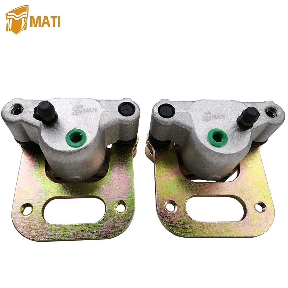 Front Brake Caliper Assembly for Polaris Big Boss 350L 400L 500 Magnum 425 Sportsman Xplorer 400 500 with Pads 1910309 1910310