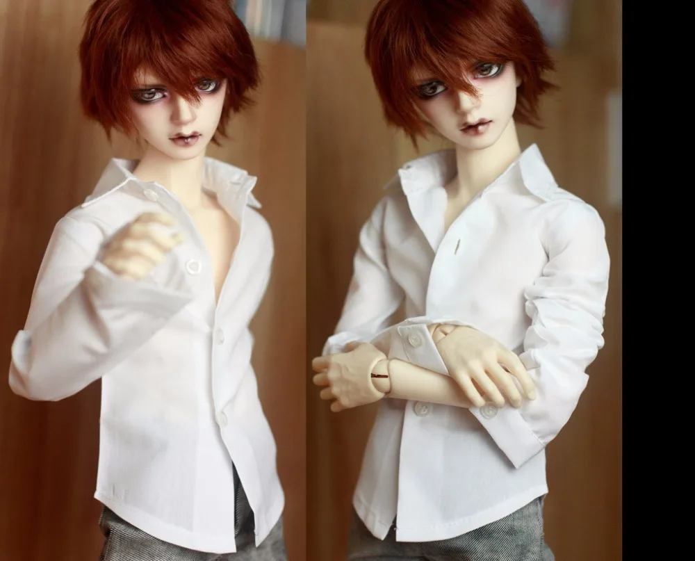 BJD doll classic white shirt suitable for 1/3 1/4 BJD SD Uncle doll accessories doll clothes overshirt