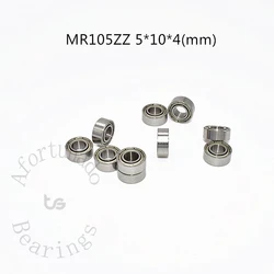 MR105ZZ 5*10*4(mm) 10PCS Metal Sealed Miniature chrome Steel Bearings free shipping