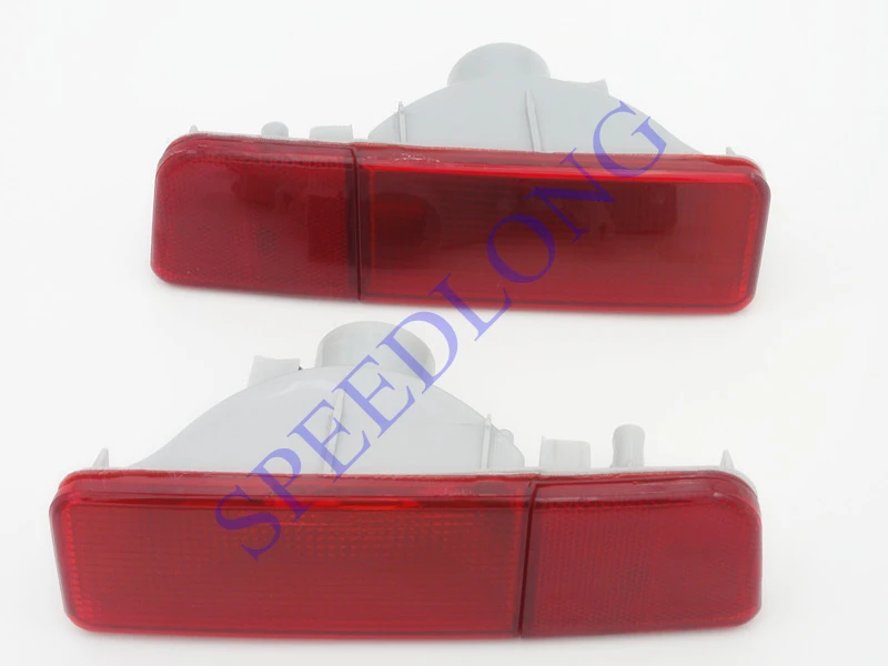 

2 Pcs/Pair Rear Bumper Light Fog Reflector Lamp Red lens Tail Light for Mitsubishi Outlander EU MODLE 2003-2004