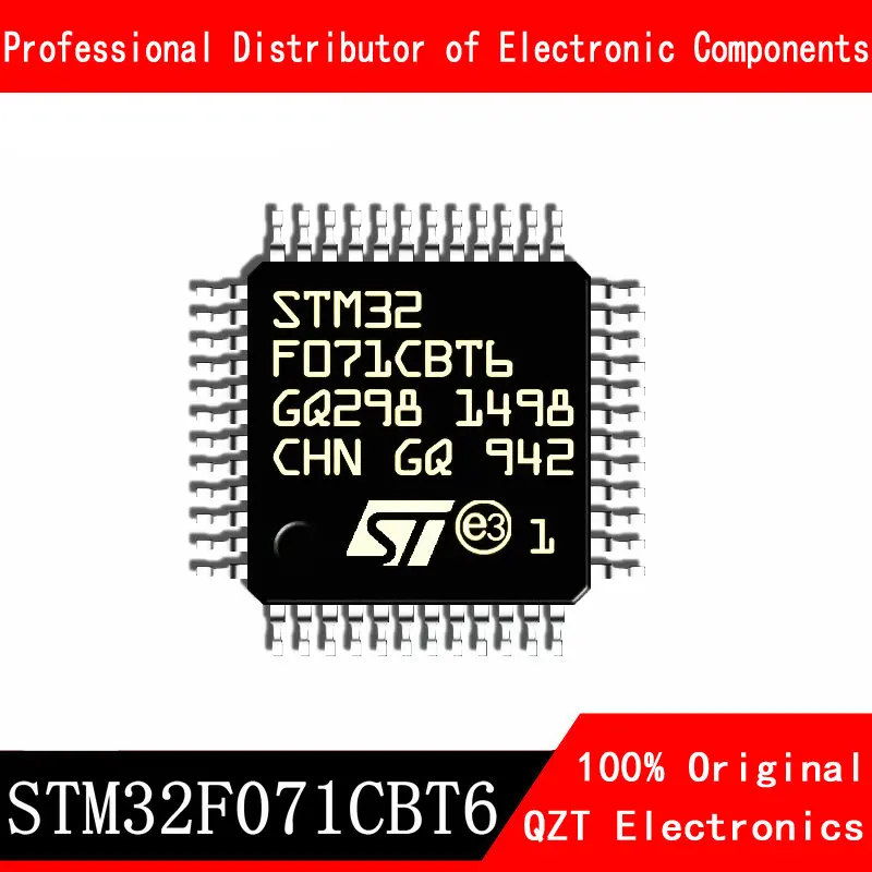 5 개/몫 새로운 원본 STM32F071CBT6 STM32F071 LQFP-48 마이크로 컨트롤러 MCU 재고