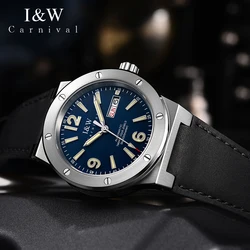 Carnival Brand IW Series NH36A Movement Mechanical Watch For Men Luxury Automatic Wristwatch 50M Waterproof Watches Montre Homme