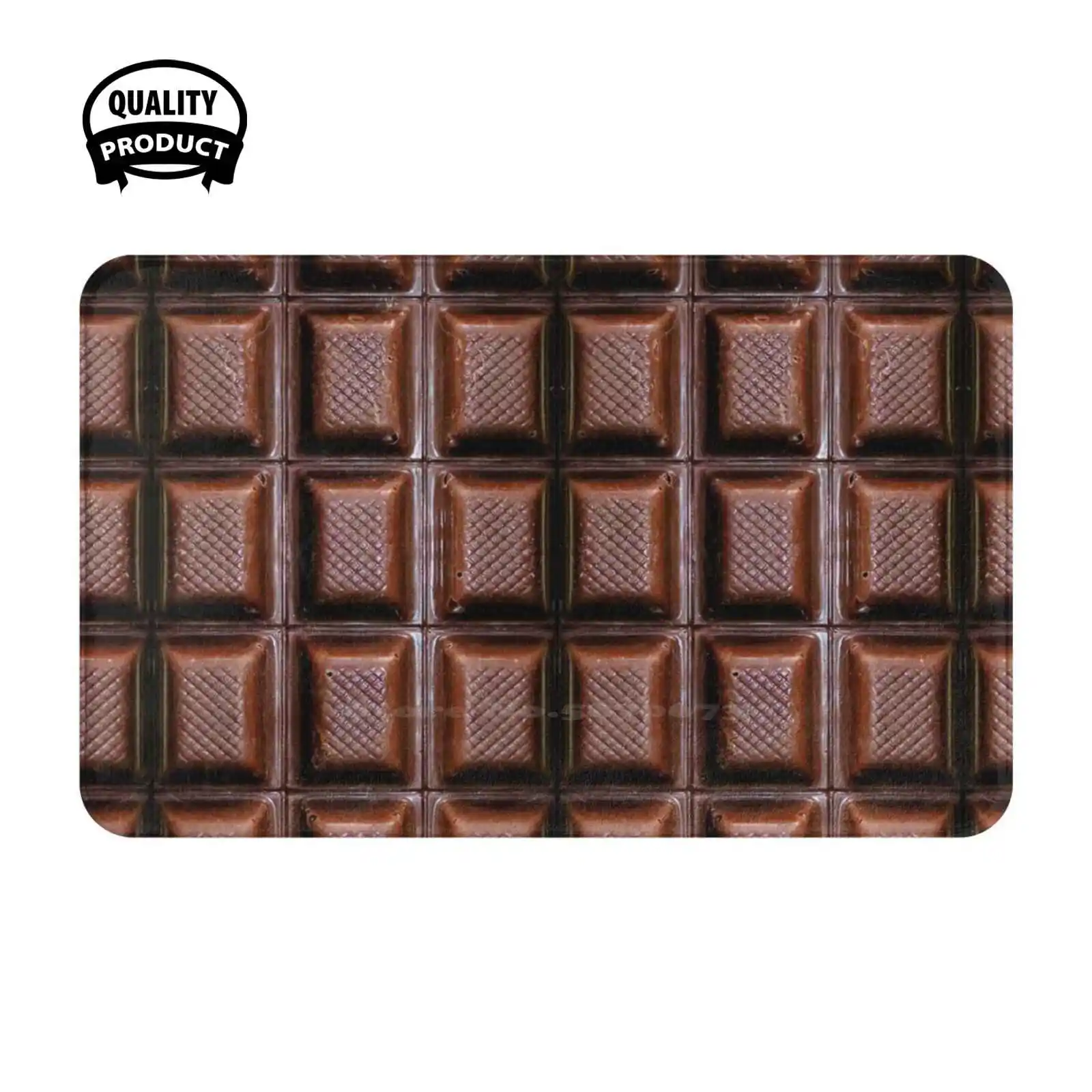 Chocolate Bar Soft Cushion Home Carpet Door Mat Car Rug Milka Lindt Kakao Cacao Cocoa Sweet Cake Bar Candy Chocolates Cookies