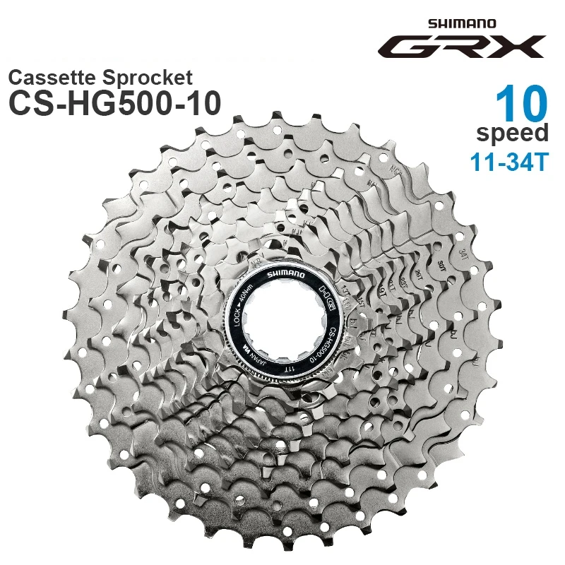 SHIMANO DEORE GRX 10v Cassette Sprocket  10-Speed HYPERGLIDE HG50-10 11-36T MTB / HG500-10 Road bike - Original parts