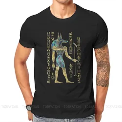 Ancient Egypt TShirt for Men Egyptian Anubis Ornament Humor Leisure Sweatshirts T Shirt Novelty New Design Loose