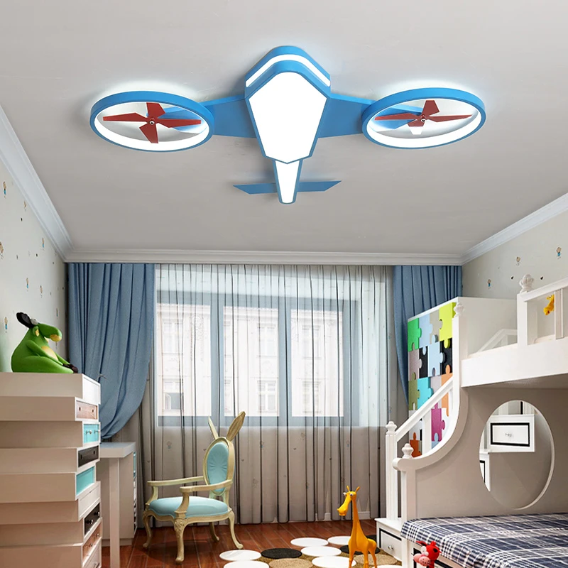 dimmable levou luz de teto para quarto de criancas design nordico design de aeronaves decoracao home 01