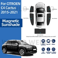 For CITROEN C4 CACTUS 2015-2021 Windscreen Curtain Mesh Magnetic Sunshade Baby Sun Protector Window Cover With Clip Mosquito Net