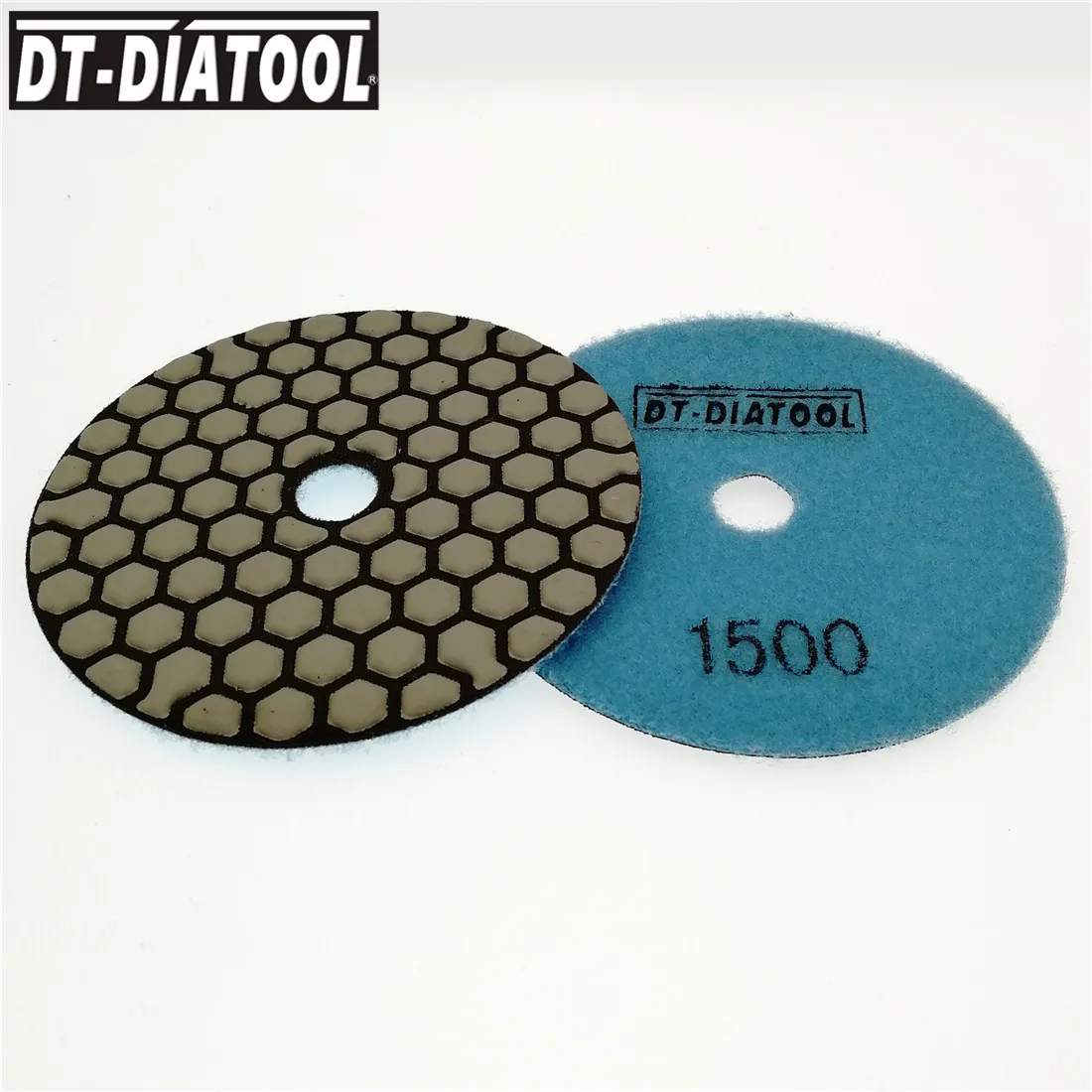 DT-DIATOOL 7 шт. Dia 4 дюйма/100 мм полимерные алмазные сухие полировочные диски Grit #1500 шлифовальный диск для гранитного мрамора