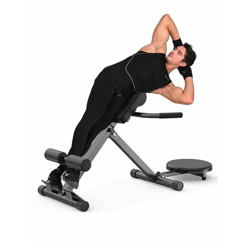 Height-Adjustable Home Roman Chair Bench Fitness Equipment Goat Push Up Waist Abdomen Machine Back Muscle Trainer