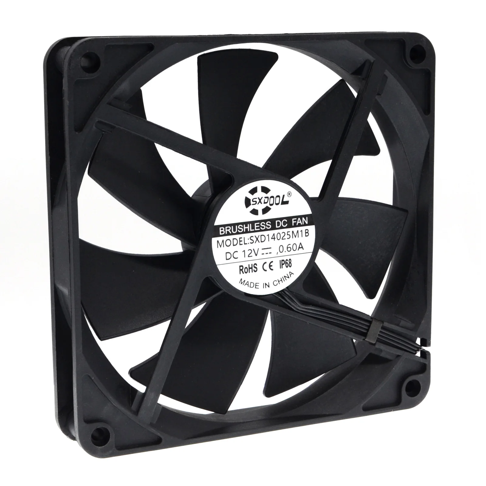 防水コンピューターケース冷却ファン,140mm,14cm,2900rpm,x x 25mm