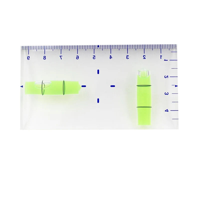 HACCURY High Precision Bubble Level Transparent Two Directions Submit Levels Square Column Spirit Level Size 95*51*13mm