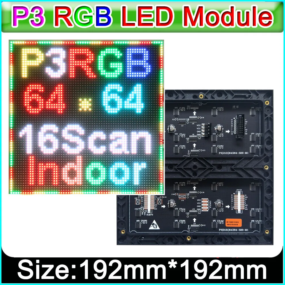 

P3 полноцветный светодиодный экран, SMD P3 RGB LED панель полноцветный светодиодный модуль, DIY внутренний HD видео настенный светодиодный модуль