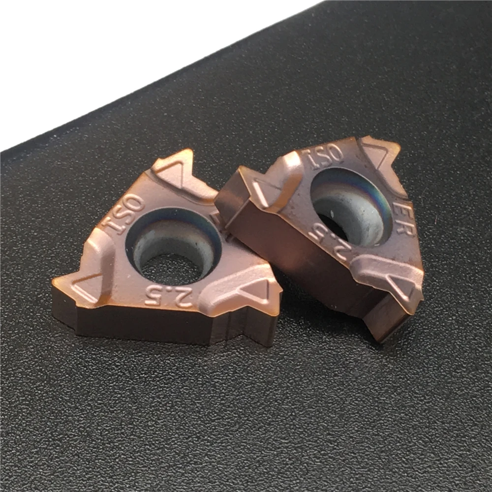 Herramienta de torneado de hilo, insertos de carburo de alta calidad, cortador CNC 16ER 2,5, ISO FT1125, 16ER M 2,5