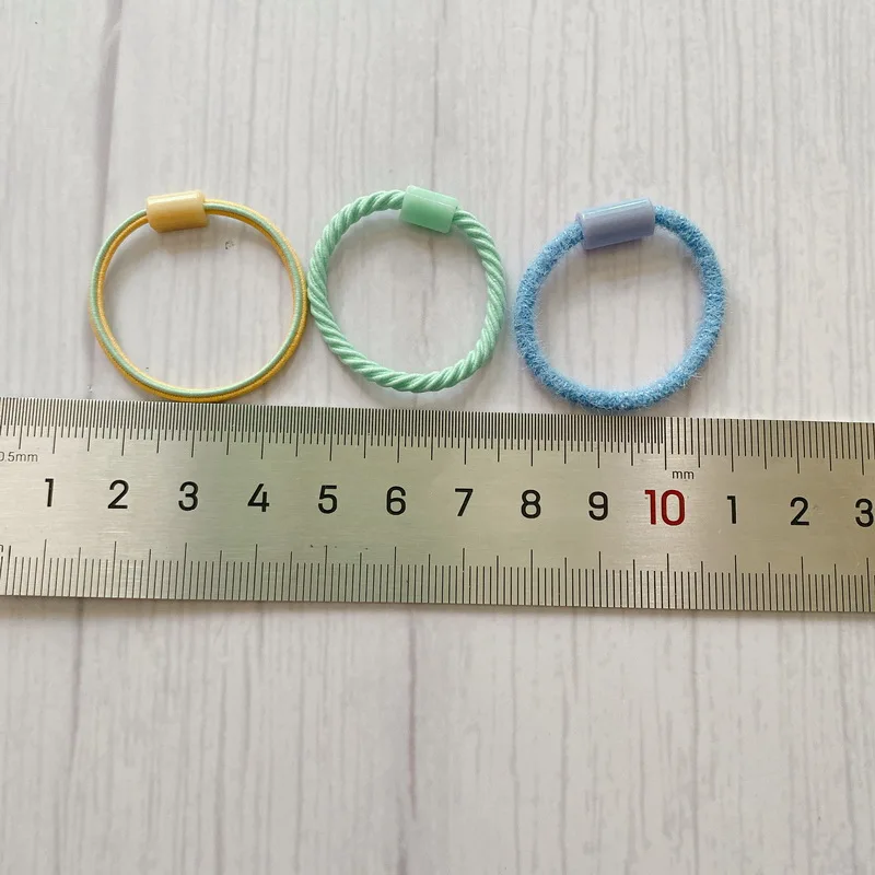 100pcs/pack 3cm Elastic Hair Rubber Bands For Baby Girl Two-color Hairbands Kids Small Hair Tie Rope Gum Toddler Hair Accessorie