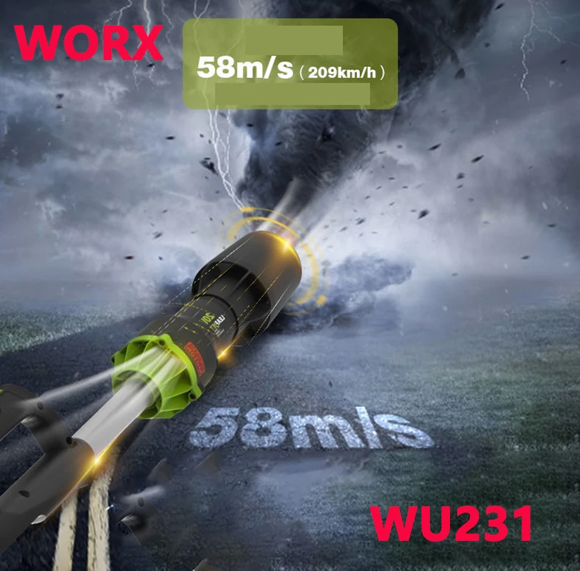 WORX เครื่องเป่าลม WU231เครื่องเป่าผมเครื่องดูดฝุ่นในครัวเรือน