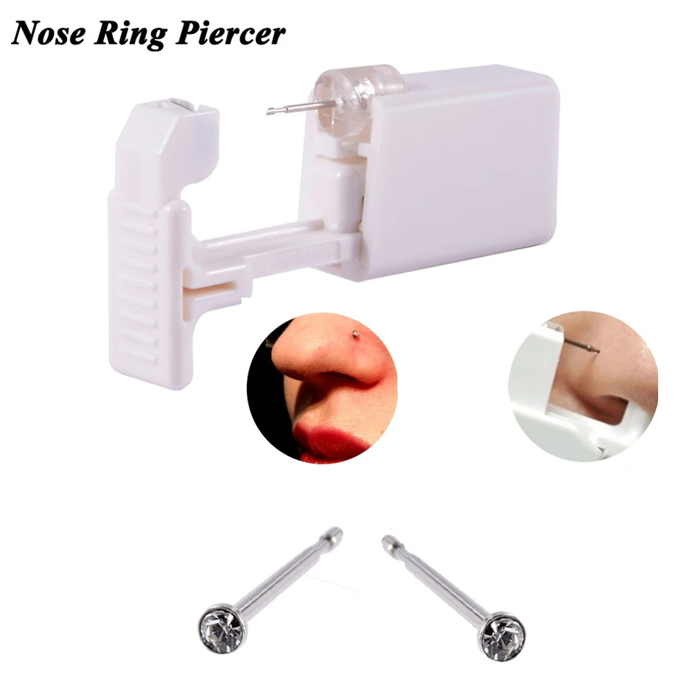 Disposable Safe Sterile Piercing Unit for Gem Nose Studs