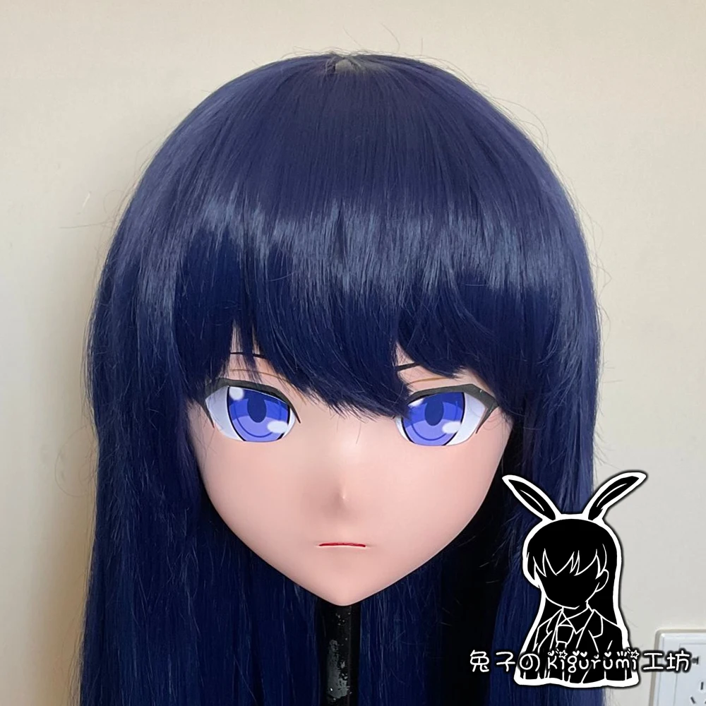 

(RB078)Customize Full Head Resin Cartoon Cosplay Japanese Character Anime Role Play Crossdress Kigurumi Mask With Back Shell