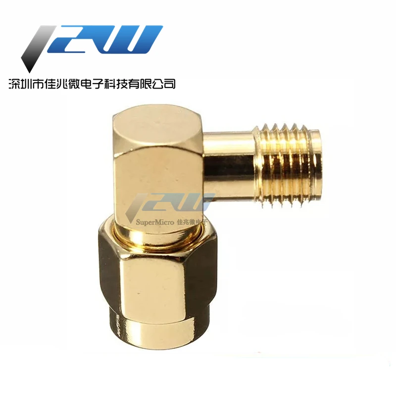 SMA to SMA Connector 90 Degree Right Angle SMA Male to Female Adapter Screw the Needle to SMA Male to Female