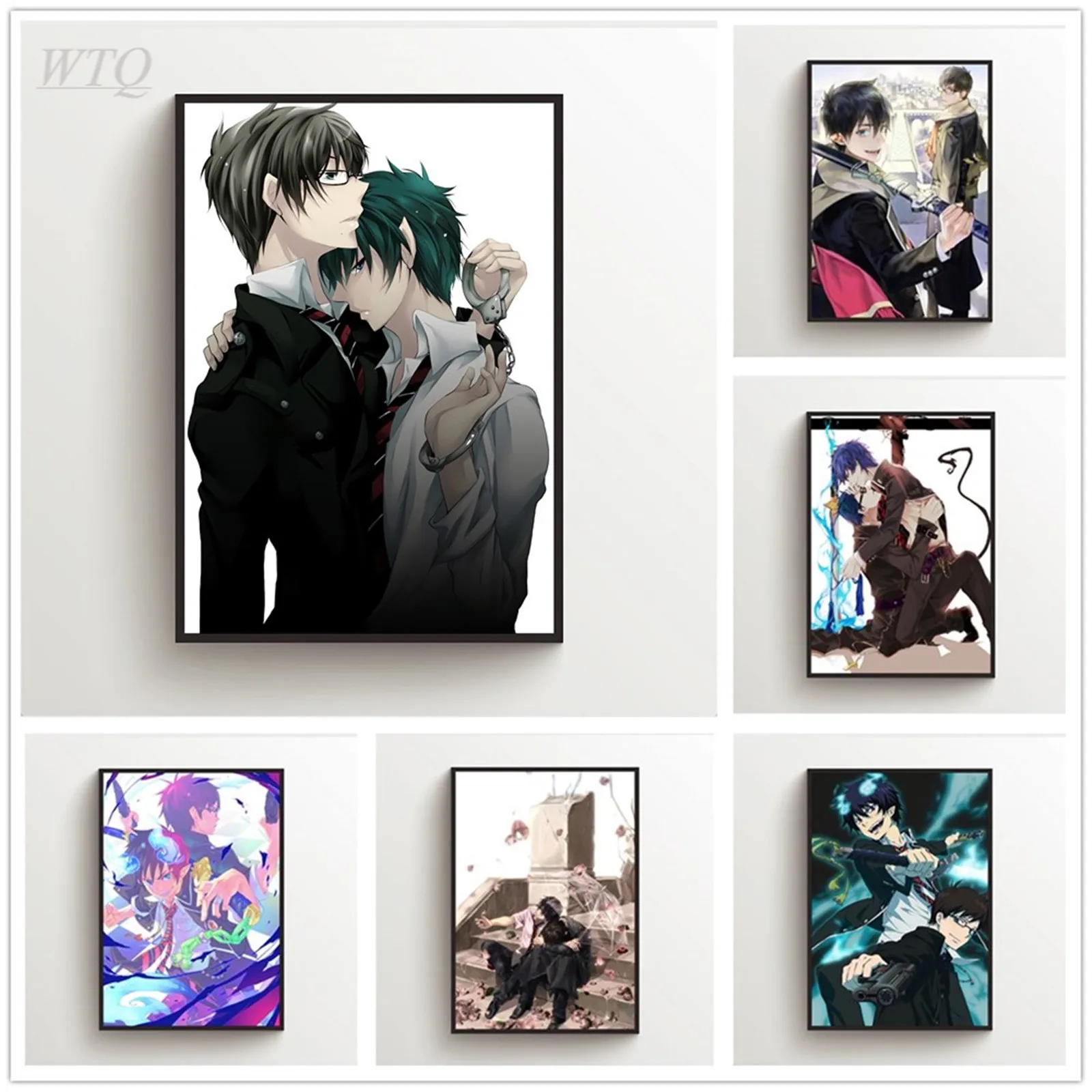 Blue Exorcist Okumura Bros Yukio Rin Anime Posters Wall Poster Canvas Posters and Prints Wall Decor Wall Art Picture Home Decor