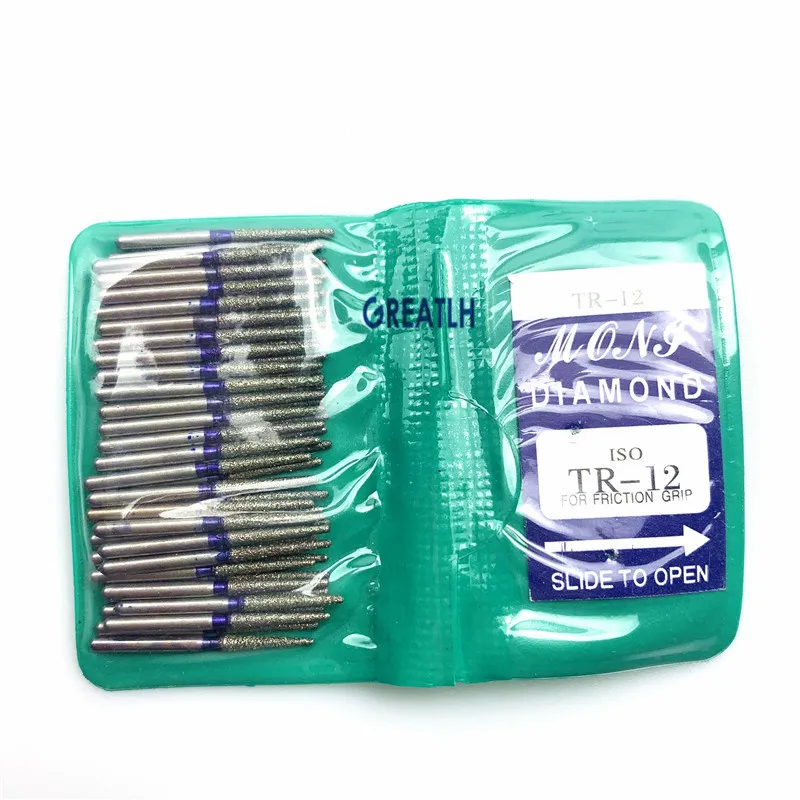 1bag/ 50pcs Dental Diamond FG High Speed Burs for Polishing Smoothing TR SERIES Dental Burs