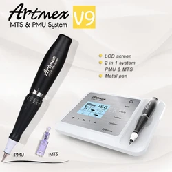 Newest Permanent Makeup Tattoo Machine Artmex V9 Eye Brow Lip Rotary Pen MTS PMU System With V9 Tattoo Needle