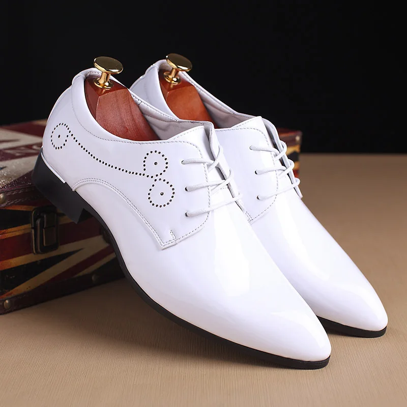 High Quality Brand Men Formal Shoes Men Oxford Leather Dress Shoes Fashion Business Men Shoes Pointed Wedding Shoes