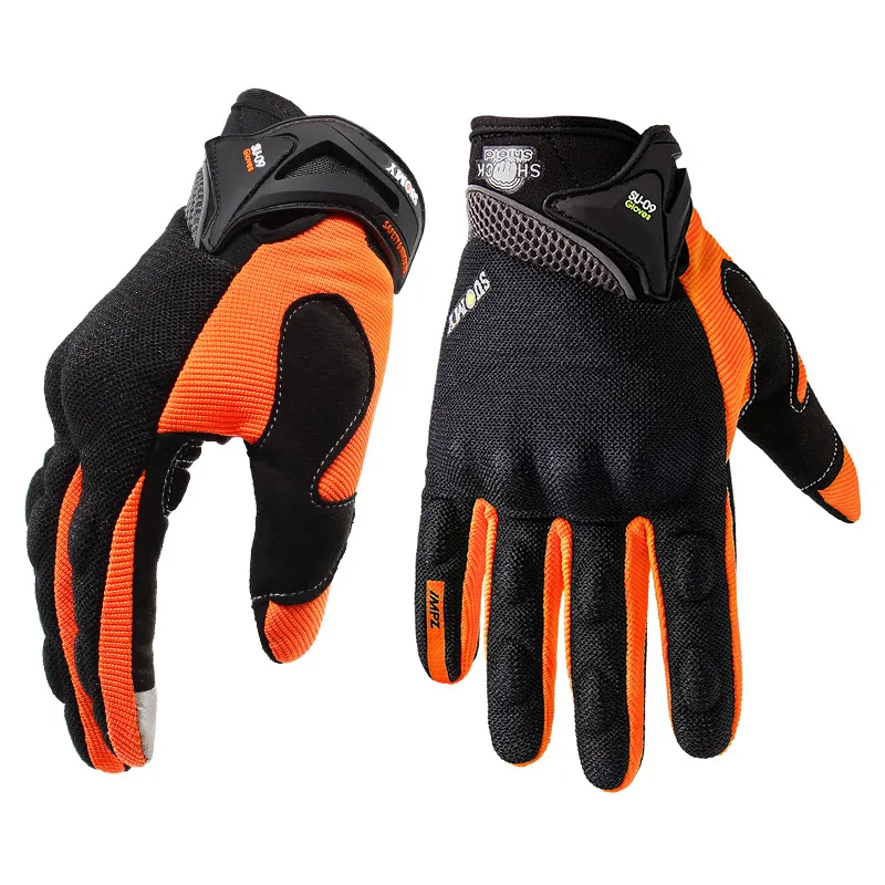 

Motorcycle Drop-resistant Non-Slip Breathable Riding Race Car Locomotive Full Finger Gloves Men's Summer Knight Equipme