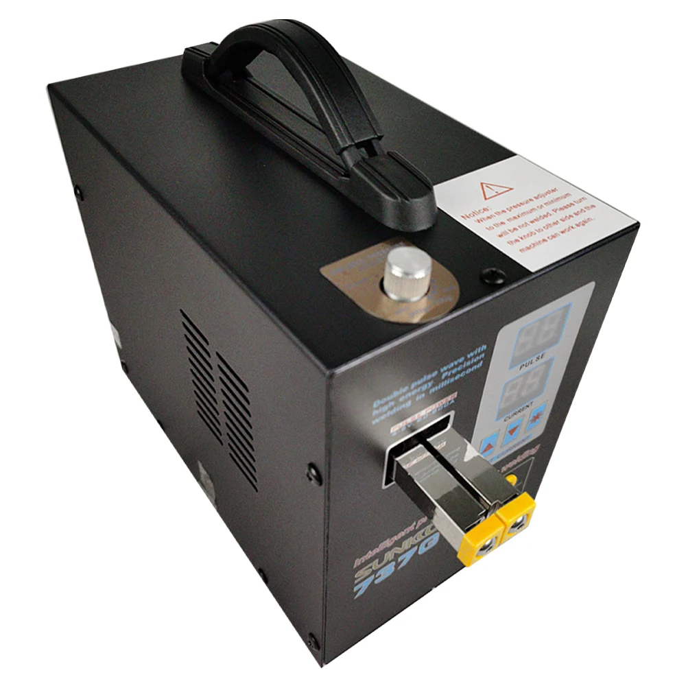 Saldatrice a punti 737G 1.5kw illuminazione a LED doppia saldatrice a doppio impulso con Display digitale per batteria 18650