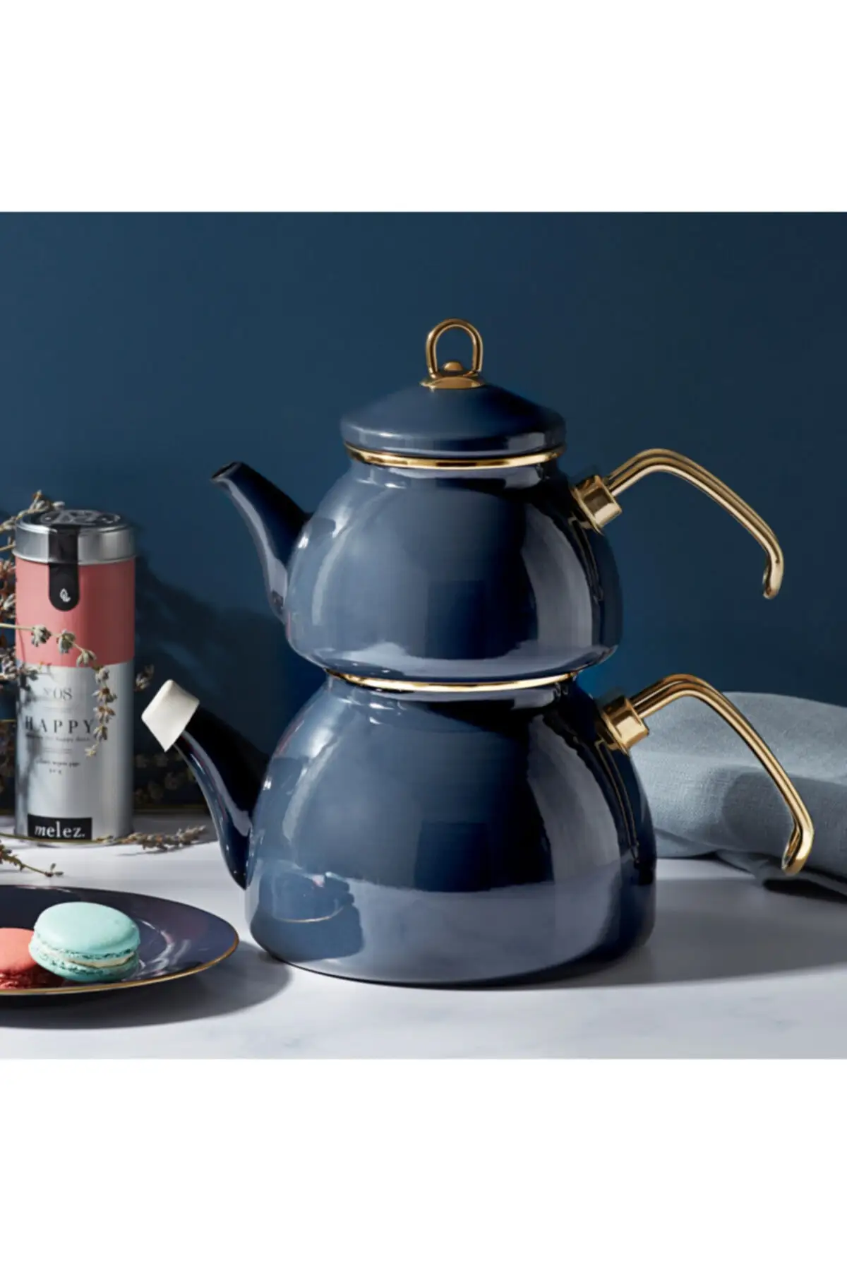 

Karaca Retro Enamel Anthracite Teapot 1,1 LT The drinker 2.3 Doesn 'T Contain Bacteria Its Colors Retain Heir Brightness