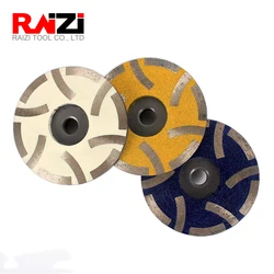 Raizi 4 Polegada/100mm resina enchida diamante disco de moagem granito mármore pedra copo roda ferramentas abrasivas