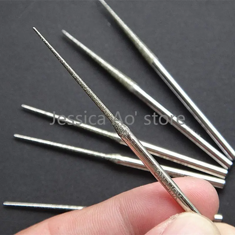 

21pcs 3x70mm Sharp Pointed Emery Grinding Heads Boron Nitride Diamond Grinding Needle Jade Carving Tools Mold Lettering