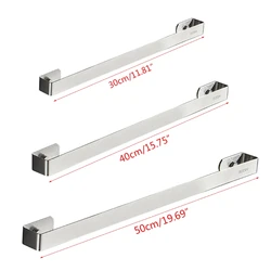 30/40/50cm Stainless Steel Wall Mounted Toilet Towel Rack Holder Bath Towel Bar Hanger Shelf Organizer Bathroom Accessories